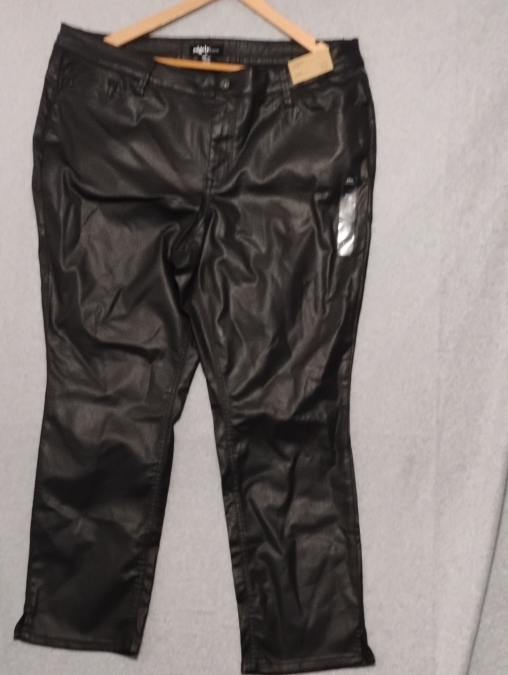 Maurices Black Faux Leather Skinny Jeans